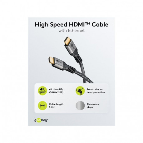 Goobay HDMI-kaabel High Speed Ethernet-toega 5m