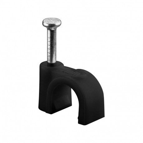 Goobay Cable Clip 7 mm, black 7 mm