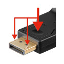 Goobay DisplayPort™/VGA Adapter 1.1, gold-plated black