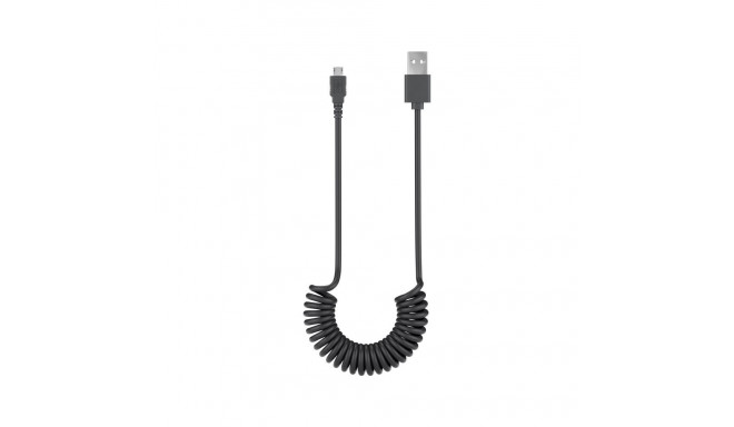 Goobay Micro-USB Charging and Sync Cable, Spiral Cable