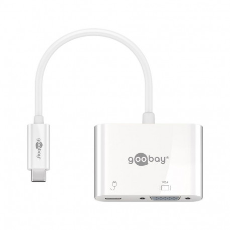 Goobay USB-C™ Adapter to VGA, PD, White
