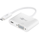 Goobay USB-C™ Adapter to VGA, PD, White