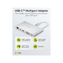 Goobay USB-C™ Multiport Adapter in Aluminium 1 pc. in cardboard box