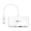 Goobay USB-C™ Multiport Adapter to HDMI™ and Ethernet, PD, White