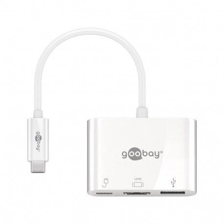Goobay USB-C™ Multiport Adapter to HDMI™, PD, White