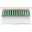 Goobay CAT 6 mini/lauaarvuti patch paneel, 12-porti valge