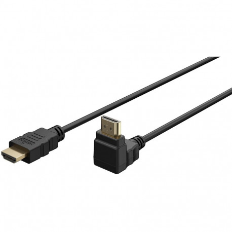 Goobay HDMI-kaabel High Speed 90° Ethernetiga 1m