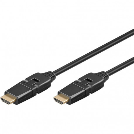 Goobay HDMI-kaabel High Speed 360° Ethernet 3m