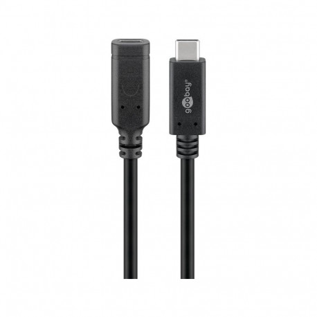 Goobay USB-C Extension Cable, 1 m, black