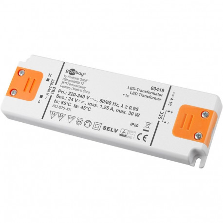 Goobay LED Transformer 24 V (DC) (DC), 30 W
