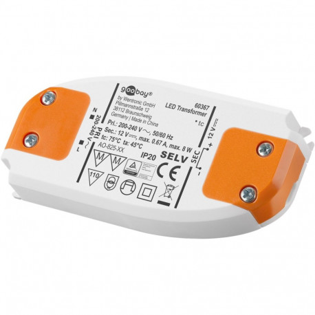 Goobay LED Transformer 12 V (DC) (DC), 8 W