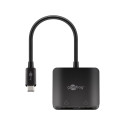 Goobay USB-C adapter 2x DisplayPort'iga