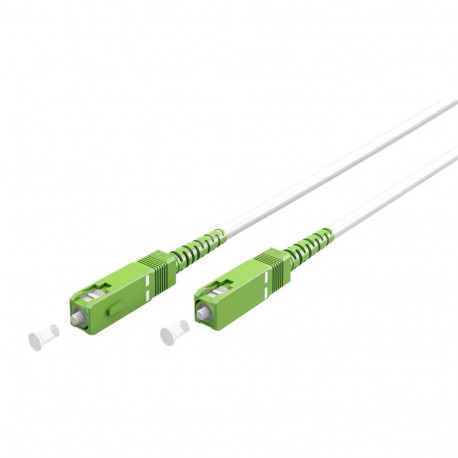 Goobay Fibre-optic Cable (FTTH), Singlemode (OS2) White,(Simplex) 2 m