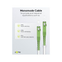 Goobay Fibre-optic Cable (FTTH), Singlemode (OS2) White,(Simplex) 2 m