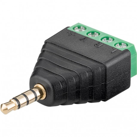 Goobay klemmiplokk 4-pin > 3.5 mm isane (4-pin, stereo) (10 tk)