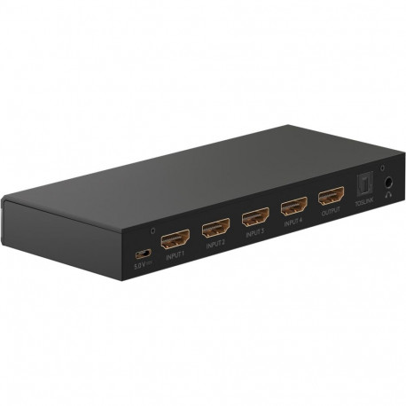Goobay HDMI™ Switch 4 to 1 with Audio Output