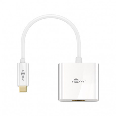 Goobay USB-C™–HDMI™ adapter, 0,2 m, valge
