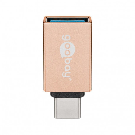 Goobay USB adapter USB-C™–USB-A, OTG, kuldne