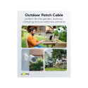 Goobay CAT 6A välitingimuste patch-kaabel, U/UTP, must 60 m