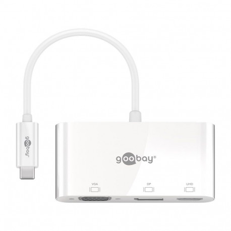 Goobay USB-C™ Multiport Adapter to VGA, DisplayPort™, HDMI™