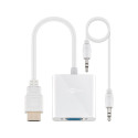 Goobay HDMI™/VGA Adapter, nickel-plated white