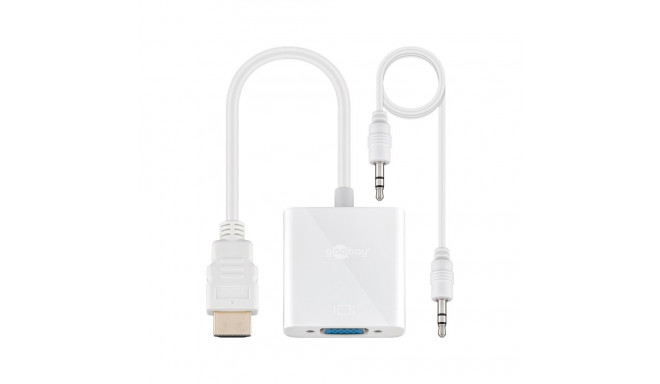 Goobay HDMI™/VGA adapter nikeldatud valge