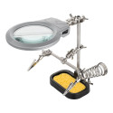 Goobay Soldering Aid with Magnifying Glass - Third Hand