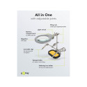 Goobay Soldering Aid with Magnifying Glass - Third Hand
