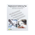 Goobay Replacement Soldering Tip Set for Soldering Station AP2, 4 Different Tips