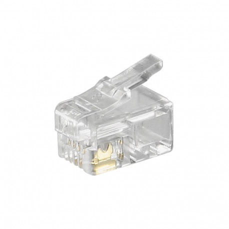 Goobay RJ10 modulaarpistik lamekaablitele, 4-Pin (4P4C) (10 tk)