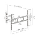 Goobay TV wall mount Basic FULLMOTION (L)