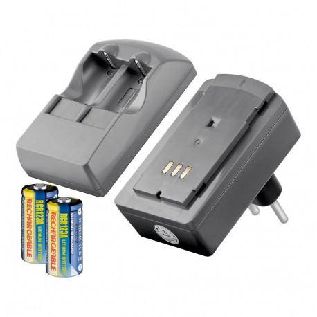 Goobay Photo Battery Charger incl. 2x RCR123 Rechargeable Batteries
