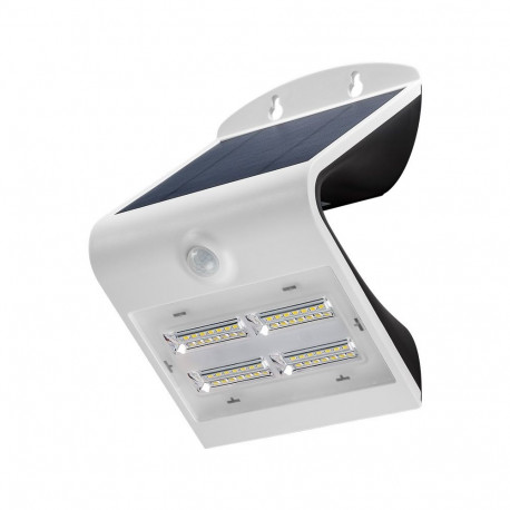 Goobay LED Solar Wall Light with Motion Sensor, 3.2 W, White