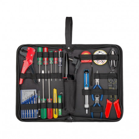 Goobay Tools Soldering Set and Tool Set in Handy Bag, 20 Pcs