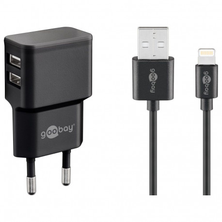 Goobay kahepoolne Apple Lightning laadija komplekt (12 W)