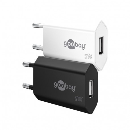 Goobay 5 W USB-A valge laadija