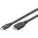 Goobay USB-C™–Micro-B 3.0 kaabel, must 0.6 m