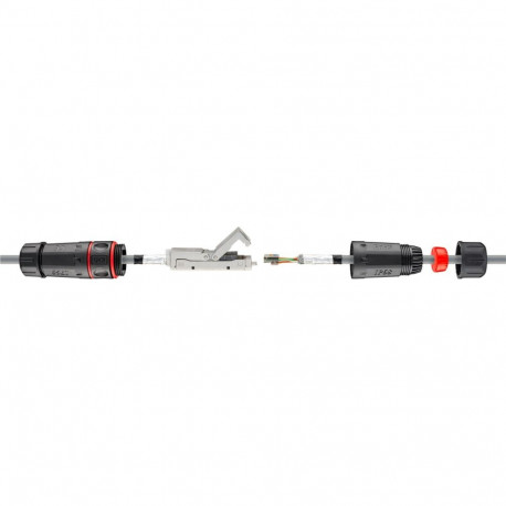 Goobay Outdoor (IP68) LAN Cable Connector, CAT 6 Shielded