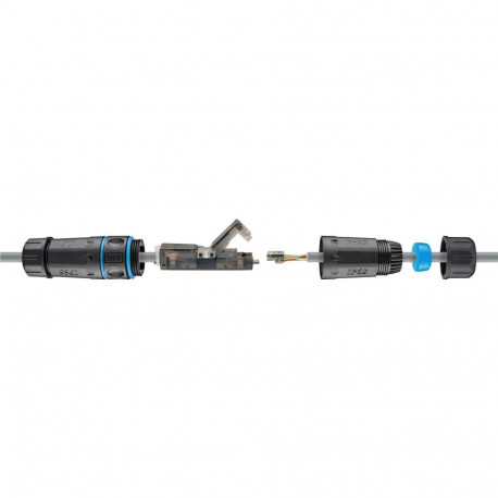 Goobay Outdoor (IP68) LAN Cable Connector, CAT 6A UTP Unshielded