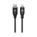 Goobay Lightning USB-C™ laadimis- ja sünkroonimiskaabel, 2 m, must 2 m