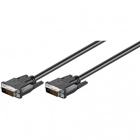 Goobay DVI-D Full HD kaabel Dual Link, nikeldatud 2 m