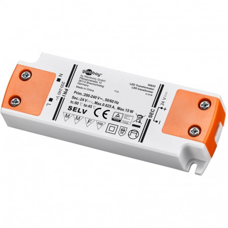 Goobay LED Transformer 24 V (DC) (DC), 15 W