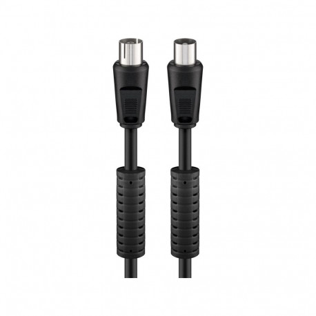 Goobay Antenna Cable with Ferrite (80 dB), Double Shielded 1.5 m