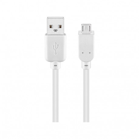 Goobay USB-A–Micro-B kaabel, 1,8 m, valge