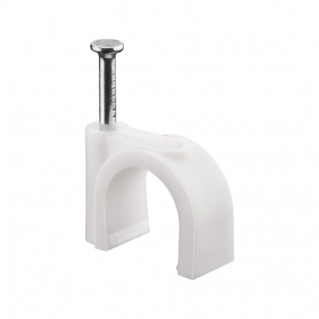 Goobay Cable Clip 12 mm, white 12 mm