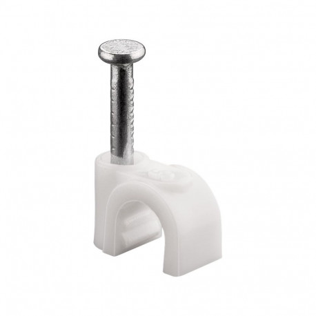 Goobay Cable Clip 5 mm, white 5 mm