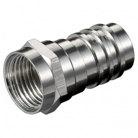 Goobay pressitav F-pistik 7.0 mm (10 tk)