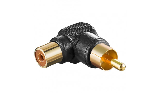 Goobay RCA Adapter 90° black