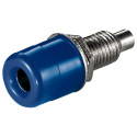 Goobay Banana Chassis Socket with Screw blue