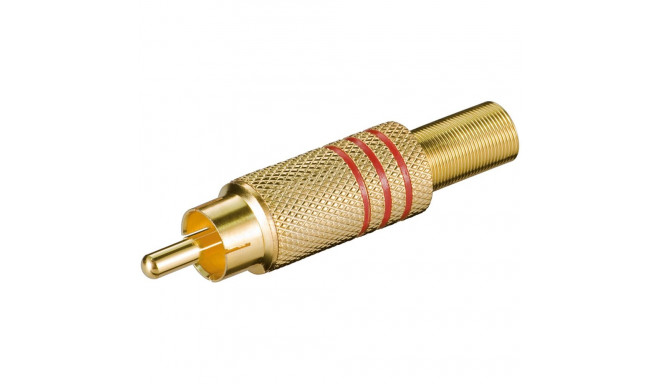 Goobay RCA punane pistik (10 tk)